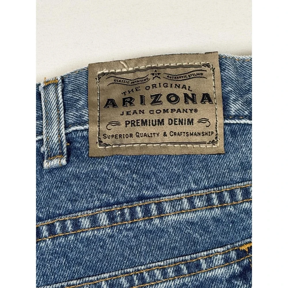 Vintage Arizona Jean Co Shorts Mens 38 Blue Denim Relaxed Fit Bermuda Casual